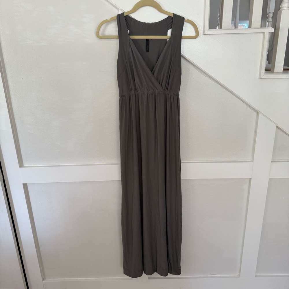 Soma Charcoal Gray Sleeveless V-Neck Maxi Dress XSmall